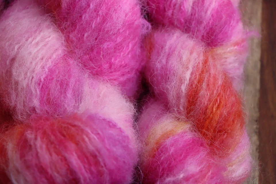 Handgefärbte Chunky Alpakawolle je 50 g - Bild 4 von 4