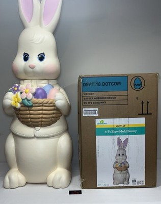 Way To Celebrate Blow Mold Easter Bunny White 60  Tiktok Viral Sold Out