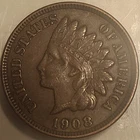 1908 1C BN Indian Head Cent Penny! Extremely Fine Details But You Decide!