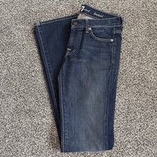 7 For All Mankind Bootcut Jeans Dark Wash Low Rise Women's Size 27 Denim