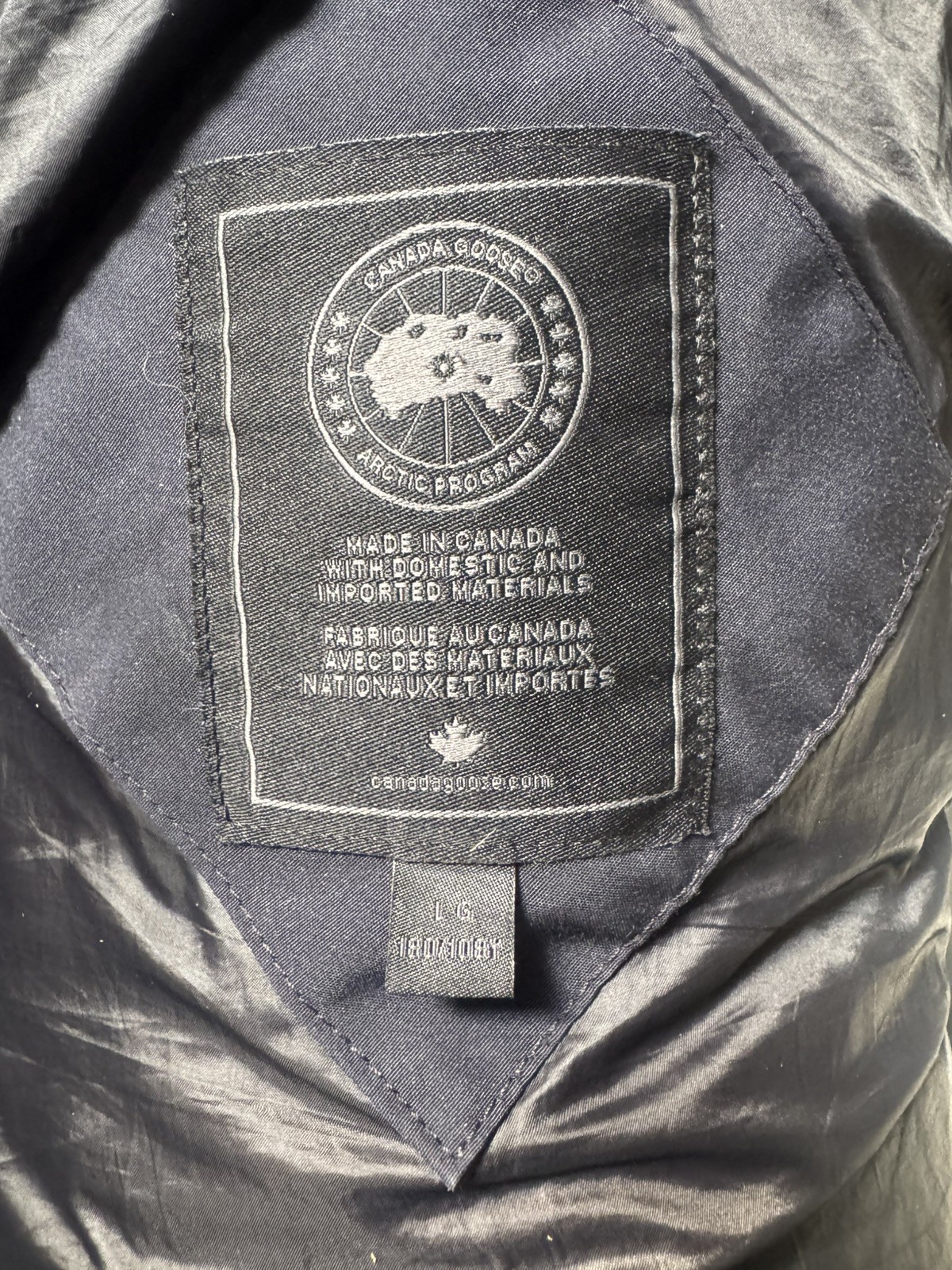 Canada Goose Wyndham Parka Mens large Black Black Badge Authentic image 6