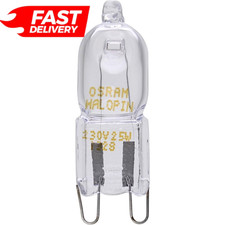 2X OSRAM OVEN HALOPIN 25W G9 HALOGEN CAPSULE Bulb,Warm White 2700K, 230 240V