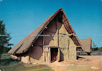 D134284 Archeodrome Aire de Beaune Tailly Merceuil Neolithikum Hütten Combier Imprim