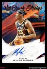 2020-21 Court Kings Brush Strokes Violet #9 Myles Turner AUTO PACERS 33/35