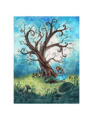 Alice in Wonderland by Dani Jones Movie Poster Ltd Edition x/50 Mondo Print Art