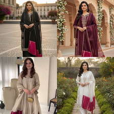 New Collection Silk Kurta Palazzo With Dupatta For Wedding Party Wear Readymade