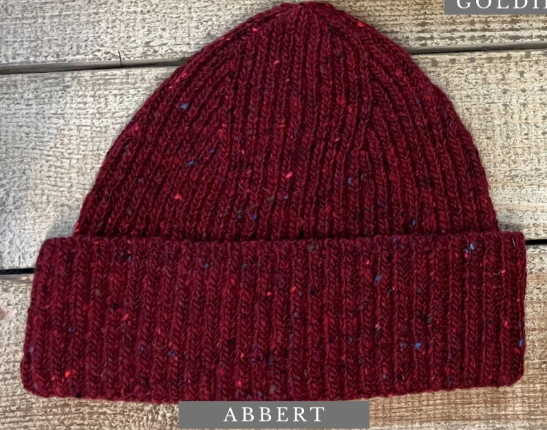 Sample Sale - Soft Donegal Fisherman Rib Beanie