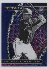 2021 Panini Chronicles Titan Blue Velocity Prizm Tucupita Marcano #19 0w6