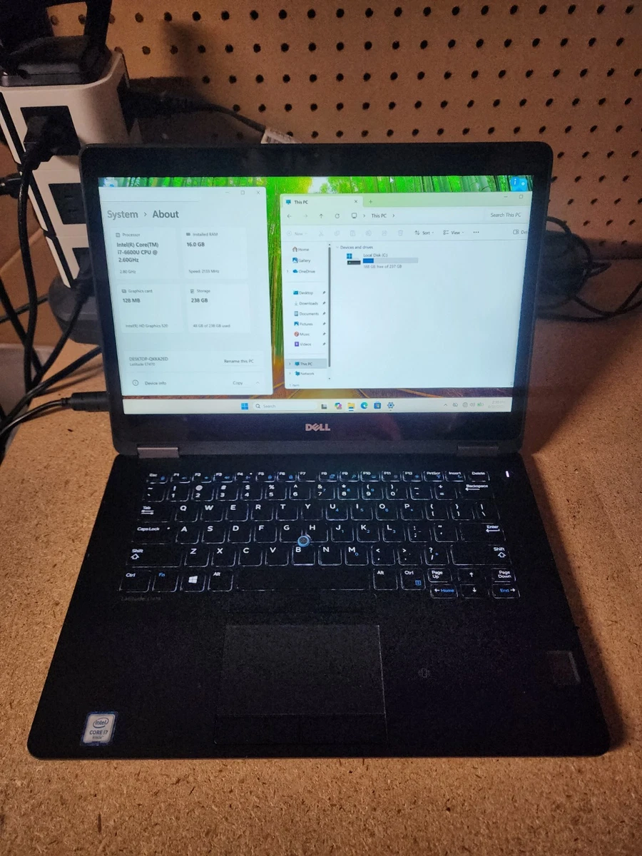 25+ Dell Intel Core i7 6th Gen. 16GB RAM PC Laptops & Netbooks for