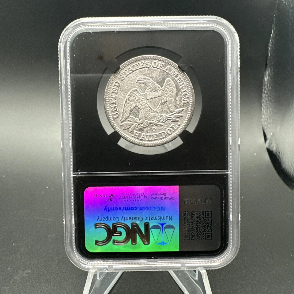 1854-O 50c Seated Liberty Half Dollar - NGC SS Republic Shipwreck - AU - Image 4 of 4