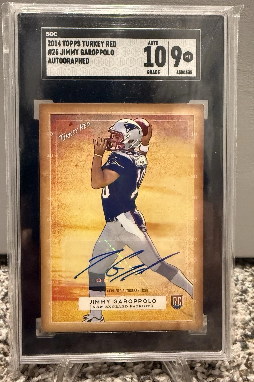 Jimmy Garoppolo Topps Turkey Red #26 Autograph