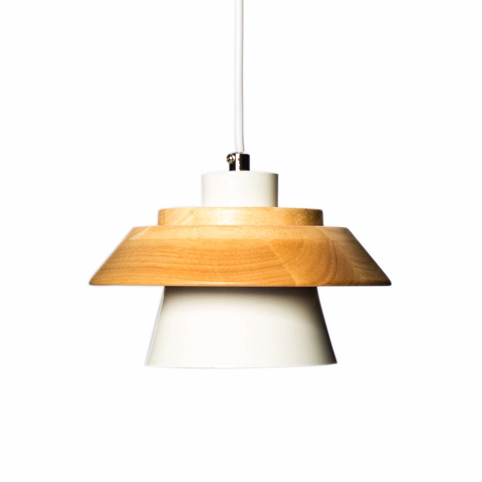 Lampshade Pendant Lamp Ceiling Chandelier Wooden Industrial Light Black - Image 3 of 4