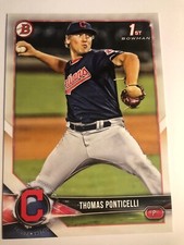 2018 Bowman Draft Jumbo 5x7 Thomas Ponticelli Indians BD42 03/49