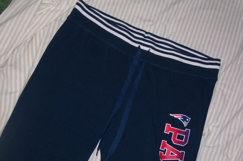 NFL Team Apparel PATRIOTS Lounge Sweatpants Pants XL Women's Drawstring Blue~NEW