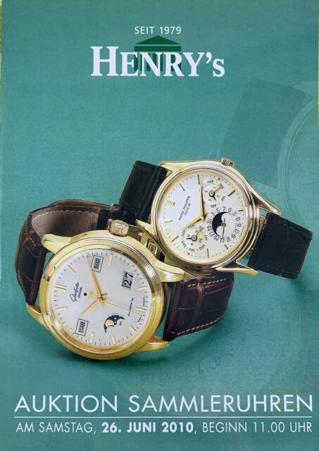 Henrys Auktionsheft aus 2010 Sammleruhren Bilder OMEGA ROLEX BREITLING IWC HEUER