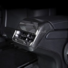 Für Tesla Modell 3 Y 2018-2022 Carbon Faser Heck Armlehne Dose Belüftung Cover