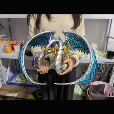 Yu-Gi-Oh! Anime Rainbow Dragon figure tampak samping