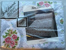 Lady Pepperell Twin Flat Sheet Cameo Floral No Iron Percale Made In USA Vtg NOS