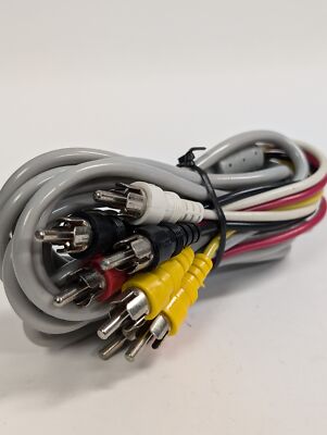 10 FOOT 4 RCA MALE PLUGS TO 4 RCA MALE PLUGS (COLOR CODED ENDS)