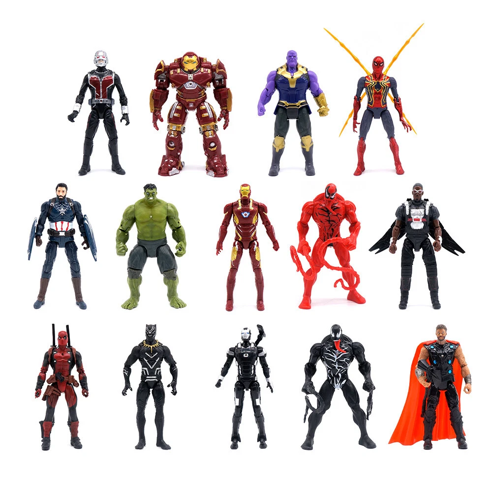 14Pcs Marvel Avengers Iron Man Thor Venom Hulk Ant Man 7