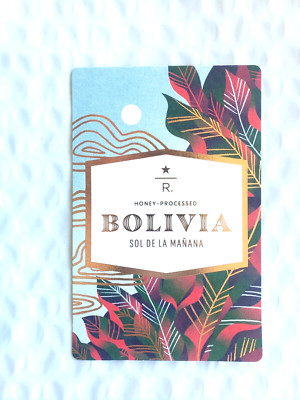 2022 Starbucks Reserve Coffee Taster Card - BOLIVIA Sol De La MANANA