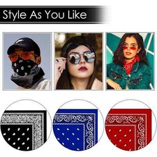 Bandana Cotton Paisley Mouth Protection Headband Head Wear Scarf Neck Tie Gift