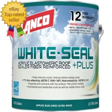 White-Seal plus 1 Gal. Acrylic Elastomeric White Reflective Roof and RV Sealer