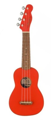 Fender Ukulele Sopran Venice Fiesta Red