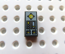 Lego 1 x Piastrella 3069bpc1 Nuovo Grigio Scuro 1x2 bedr. Pannello di controllo 7965 4504 7662
