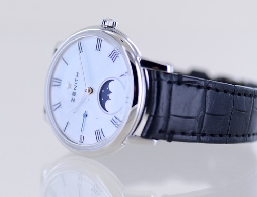 Zenith Uhr Elite Ultra Thin Lady MOP Dial Moon Dresswatch Automatic 36mm new B+P - Bild 13 von 19