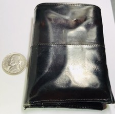 VINTAGE EEL SKIN DARK BROWN FINE WALLET