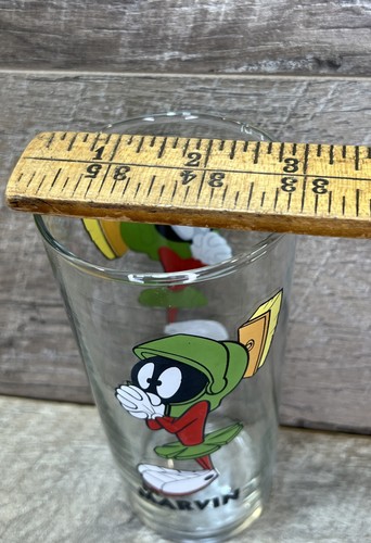 Warner Brothers Marvin The Martian 15 oz Drinking Glass - Rare Estate Find! - Picture 12 of 12