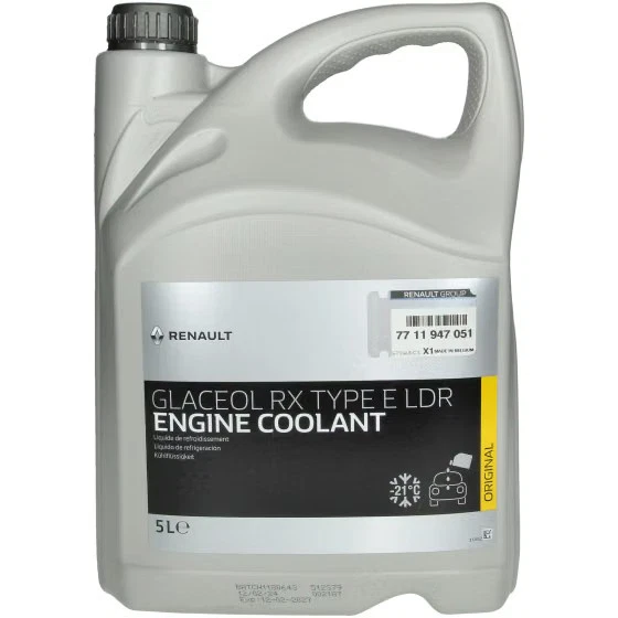 Renault 7711947051 Liquide de refroidissement GLACEOL RX TYPE E 5L - Photo 1/2