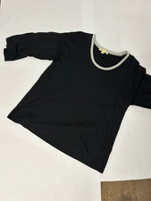 Michael Kors Womens Blouse Black Sz 1x silver...