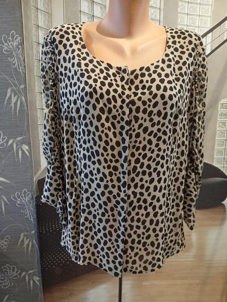 Women Akris Shirt Black Silk 40 / L / 48