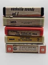 Lot Of 5 Country Music 8 Track Tapes