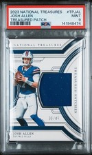 2023 NATIONAL TREASURES TREASURED PATCHES #TPJAL JOSH ALLEN 36/49 PSA 9