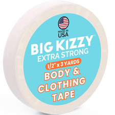 Extra Strong Body and Clothing Tape Roll, Clear Hypoallergenic Double Sided Fash