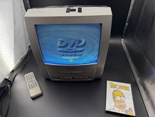 Magnavox MSD513E CRT-TV/DVD Combo Retro Gaming 13" CRT Front AV w/Remote TESTED