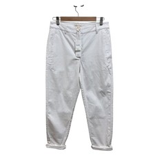 Eileen Fisher Women Size 6 White Organic Cotton Hemp High Waist Tapered Pant NWT