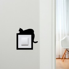 Light Switch Surround Cat Laying Down Decorative Switch Plate Cover Frame