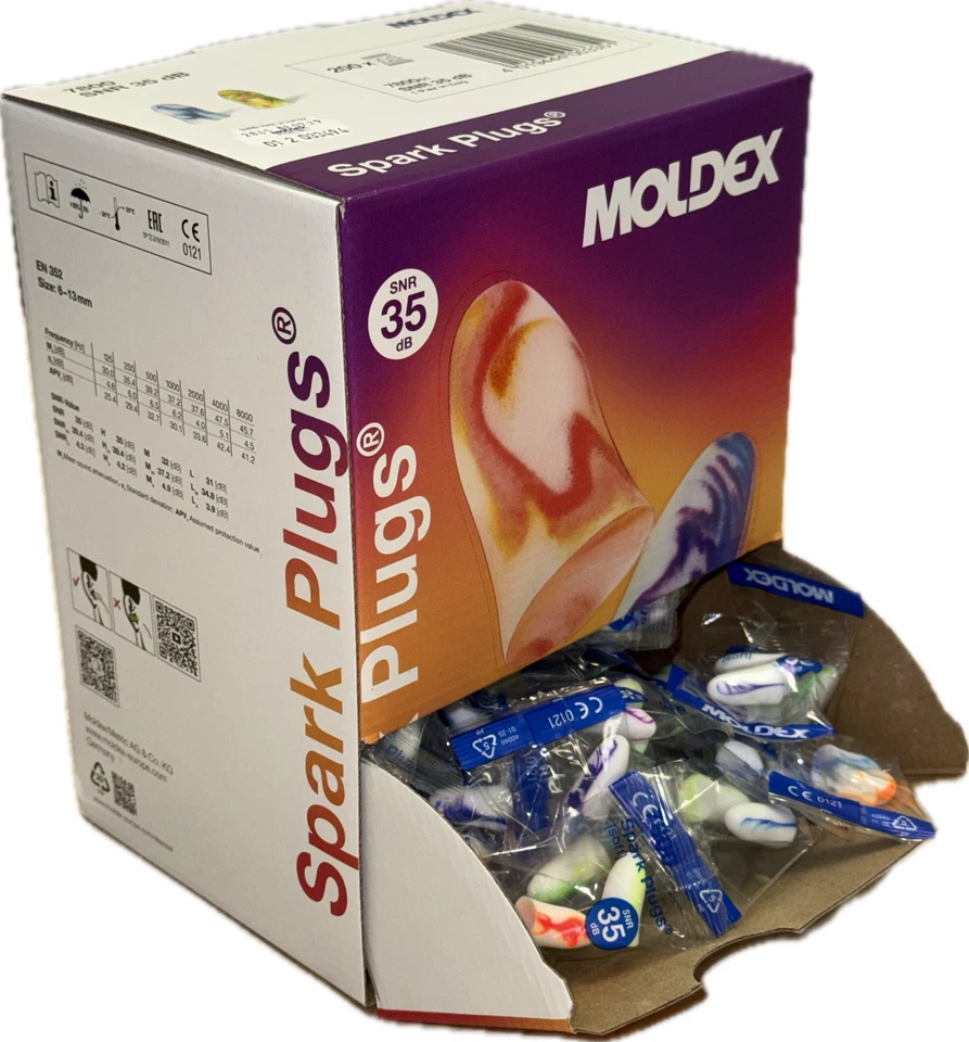 Moldex Spark Plugs 7800 Gehörschutz Profi Ohrstöpsel SNR 35dB angenehm softig - Bild 3 von 4
