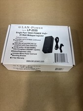 LAN Power Single Port High Power Poe 35 Watt Midspan Injector LP-2535