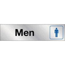 Hy-Ko 2x8 Men Restroom Sign 478 Hy-Ko 478 029069004781 Mylar