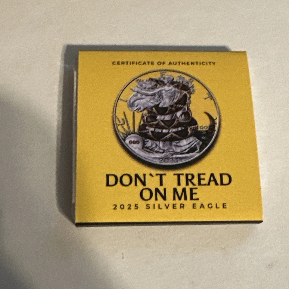 Moneda de plata de colección 250 U.S. Eagle Don't Tread on Me Edition 2025 de 1 oz Foto 3 de 4