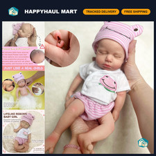 33cm Reborn Baby Doll - Lifelike Silicone Full Body Handmade Girl Toy for Kids