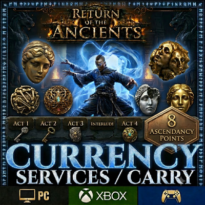   POE 2 Carry - Exalted, Divine, All Acts, 8 Ascendancy Points - Fast Delivery  