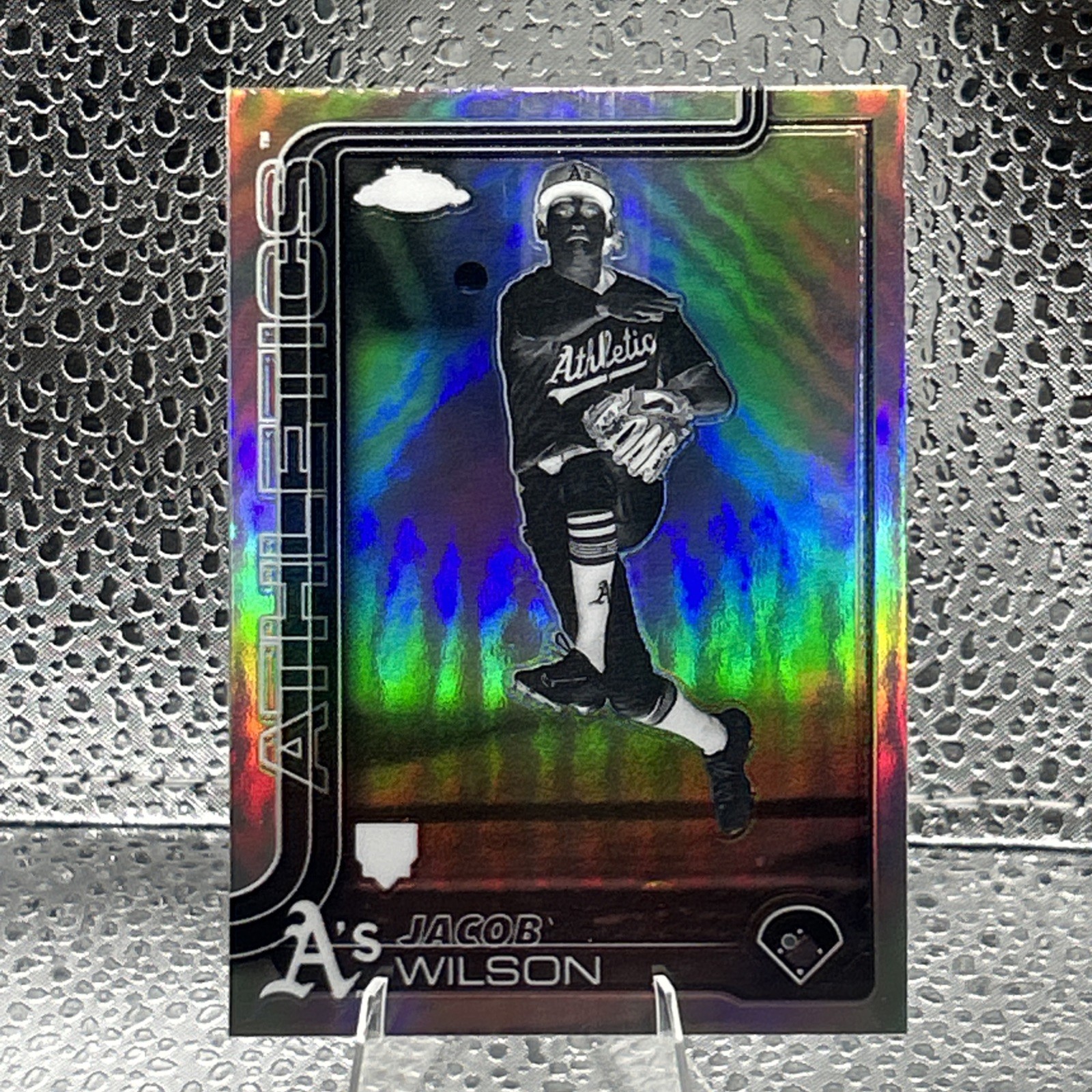 2025 Topps Chrome JACOB WILSON Negative Refractor SP #96 ATHLETICS