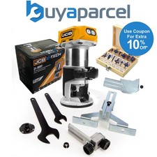 JCB 18RT-B 18V Cordless Brushless Laminate Router Trimmer Base Bare + Set