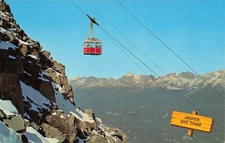 Jaspar Alberta Canada Sky Tram Vintage Postcard